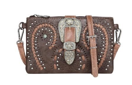 MW1116-181 CF Montana West Buckle Collection Clutch/Crossbody