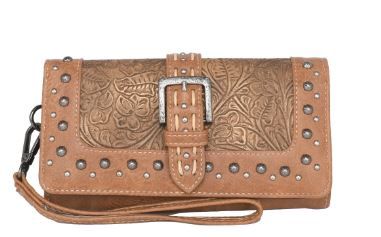 MW1117-W010 BR  Montana West Embossed Collection Wallet