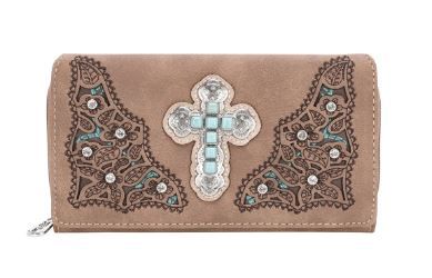 MW1120-W010 BR Montana West Spiritual Collection Wallet