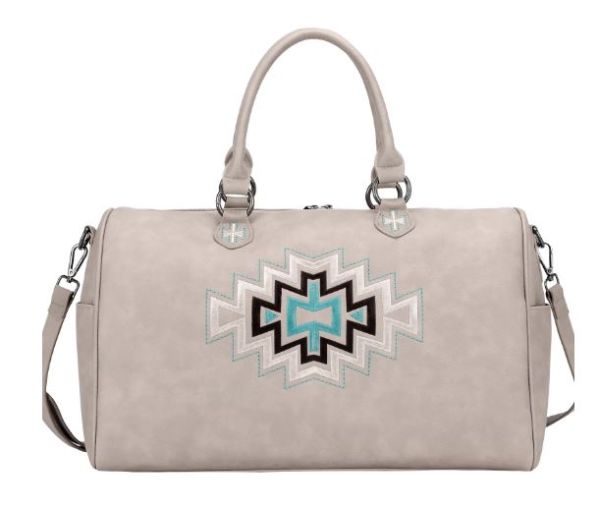 MW1125-5110 KH Montana West Aztec Collection Weekender Bag