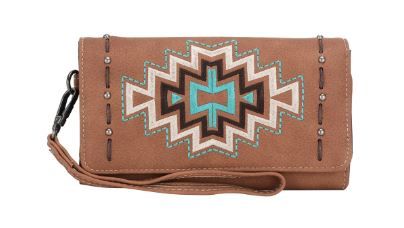 MW1125G-W018 BR  Montana West Aztec Collection Wallet