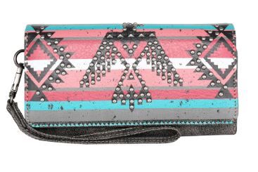 MW1129-W018 BK Montana West Aztec Collection WalleT