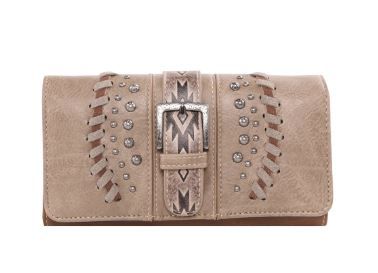 MW1134-W018  KH Montana West Aztec Tooled Collection Wallet