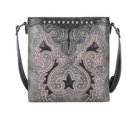 MW1137G-9360 BK Montana West Cut-Out Collection Concealed Carry Crossbody