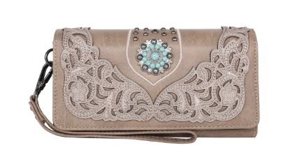 MW1138-W018 KH  Montana West Concho Collection Wallet