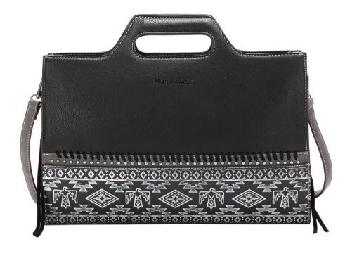 MW1139G-922 BK Montana West Aztec Tooled Collection Laptop Case