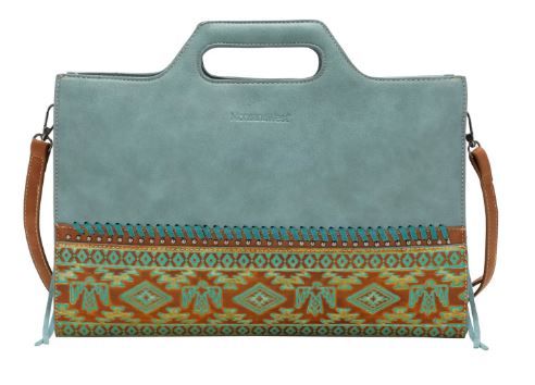 MW1139G-922 TQ Montana West Aztec Tooled Collection Laptop Case