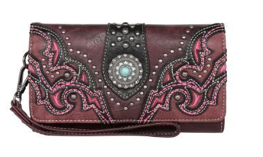 MW1144-W018 PP Montana West Cut-out Collection Wallet