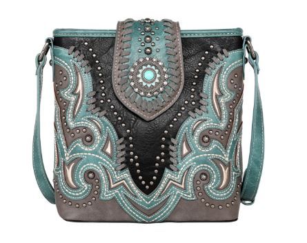 MW1144G-9360 BK Montana West Cut-out Collection Concealed Carry Crossbody