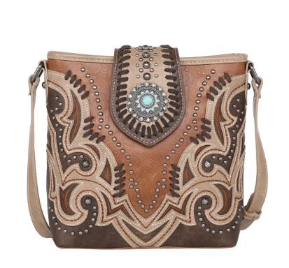 MW1144G-9360 BR Montana West Cut-out Collection Concealed Carry Crossbody