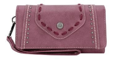 MW1147-W018 PP Montana West Whipstitch Collection Wallet