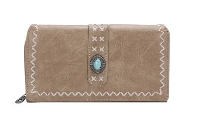 MW1149-063 KH Montana West Concho Collection Wallet/Crossbody