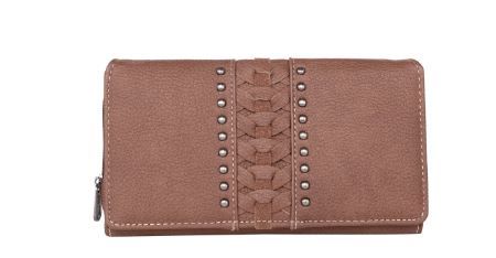 MW1155-W010 BR Montana West Whipstitch Collection Wallet