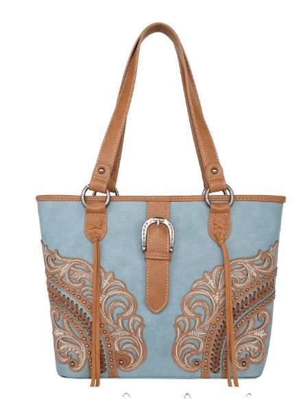 MW1177G-8317 JN Montana West Cut-Out/Buckle Collection Concealed Carry Tote