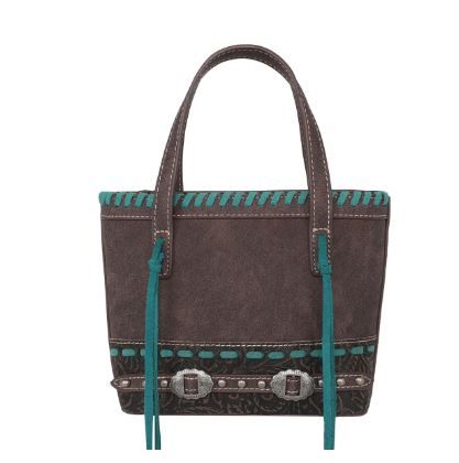 MW1205-923 CF Montana West Tooled Collection Small Tote/Crossbody