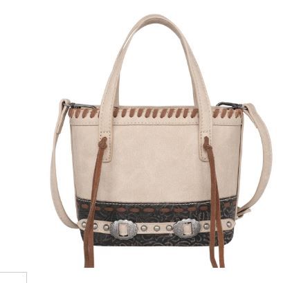 MW1205-923 TN Montana West Tooled Collection Small Tote/Crossbody