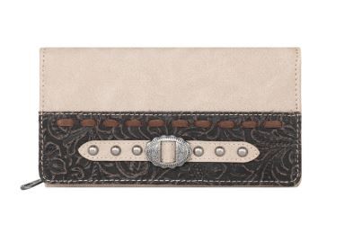 MW1205-W010 TN Montana West Tooled Collection Wallet