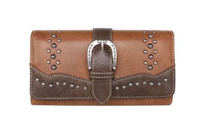 MW1209-W018 BR Montana West Buckle Collection Wallet