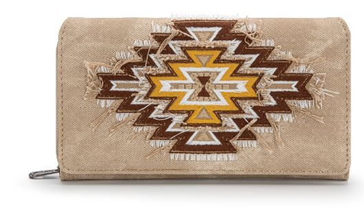 MW1210-W010 TN Montana West Aztec Collection Jean Denim Wallet