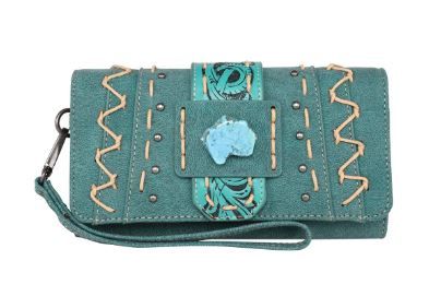 MW1221-W018 TQ Montana West Tooled Collection Wallet