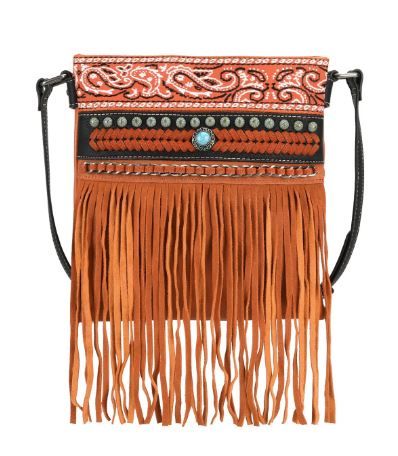 MW1237G-9360 OR Montana West Fringe Collection Concealed Carry Crossbody