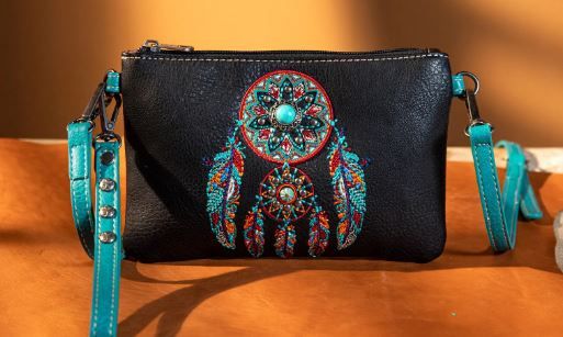 MW1241-181 BK Montana West Dream Catcher Collection Clutch/Crossbody