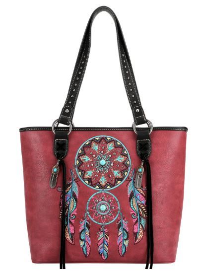 MW1241G-8317 BD Montana West Dream Catcher Collection Concealed Carry Tote