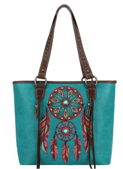 MW1241G-8317 TQ Montana West Dream Catcher Collection Concealed Carry Tote