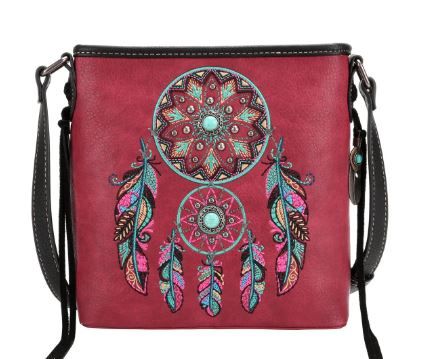 MW1241G-9360 WN Montana West Dream Catcher Collection Concealed Carry Crossbody