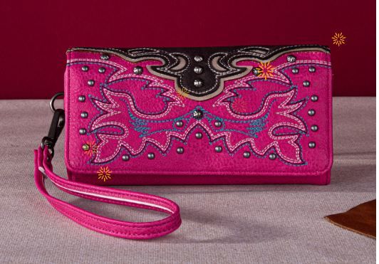 MW1253-W002 HPK Montana West Embroidered Collection Wallet