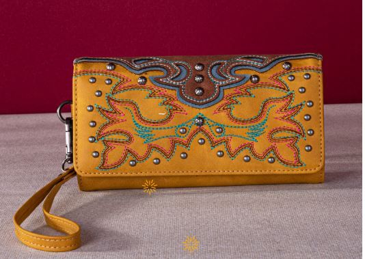 MW1253-W002 MST Montana West Embroidered Collection Wallet