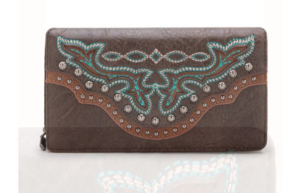 MW1281-W010 CF Montana West Embroidered Wallet