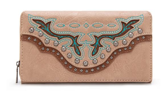 MW1281-W010 TN Montana West Embroidered Wallet