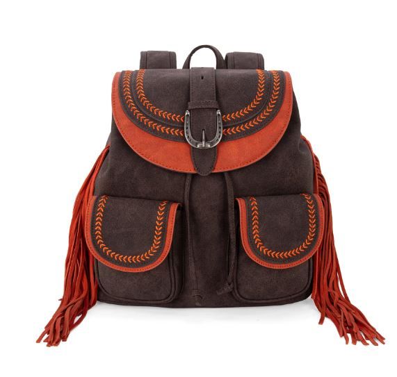 MW1289-9110 CF Montana West Fringe Buckle Collection Backpack