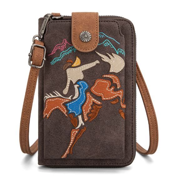 MW1297-183 CF Montana West Embroidered Collection Phone Wallet