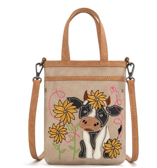 MW1297-8366 TN Montana West Embroidered Mini Tote/Crossbody