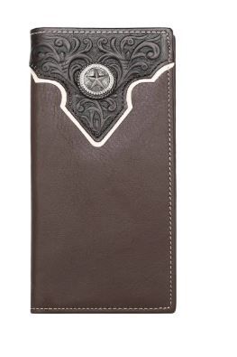 MWL-W043 CF Montana West Genuine Leather Tooled Men's Wallet Assortment Colors