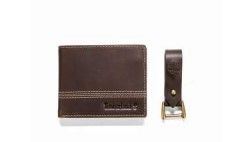 NP0366/08 BR TIMBERLAND GENUINE LEATHER WALLET WIT KEY FOB