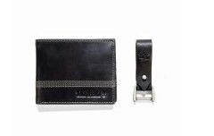 NP0366/08 BK TIMBERLAND GENUINE LEATHER WALLET WIT KEY FOB