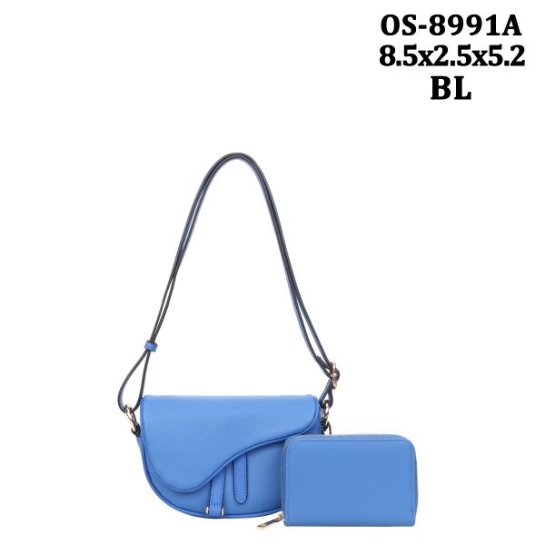 OS-8991A BL CROSSBODY BAG WITH WALLET