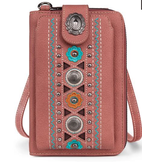 PHD-2116 HPK American Bling Bling Studded Phone Wallet