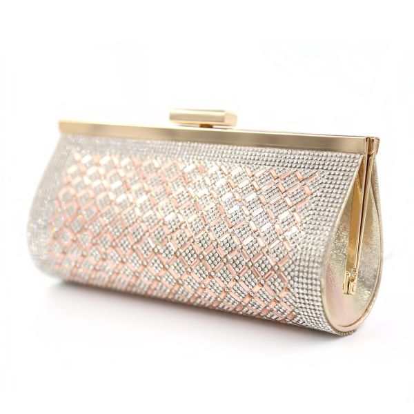 PU-YF003-BR RHINESTONE PURSE