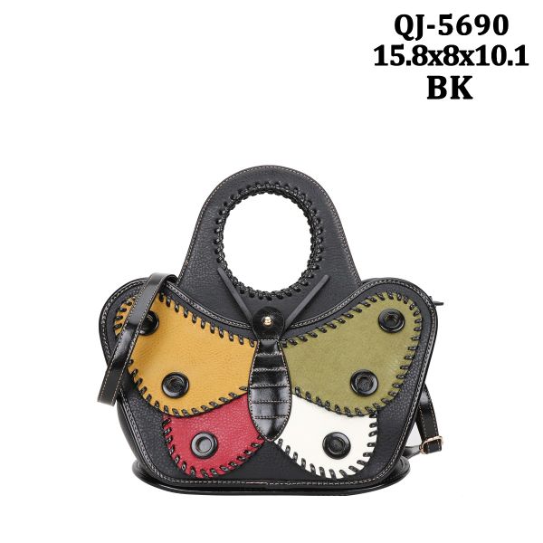 QJ-5690 BK DESIGNER BUTTERFLY BAG