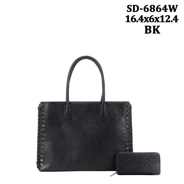 SD-6864W BK BIG TOE SHIPPINGBAG WITH WALLET