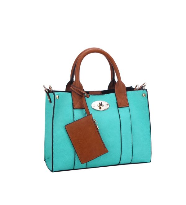 WU061 TQ FASHION SATCHEL 3 IN 1 BAG