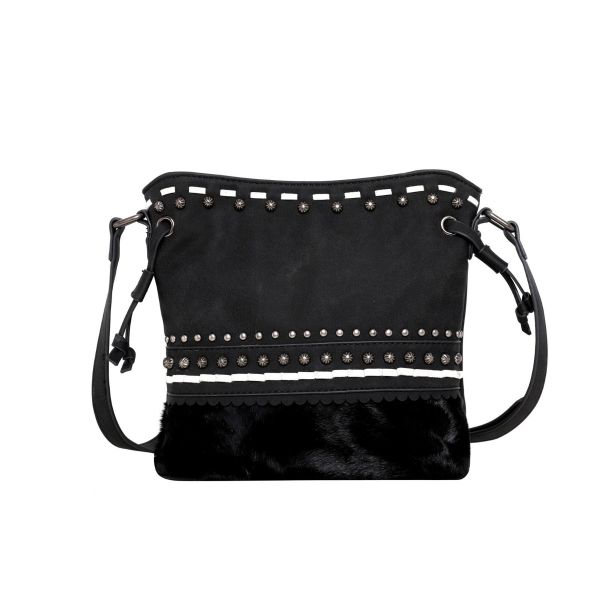 TR120-8360 BK Hair-On Collection Crossbody Bag