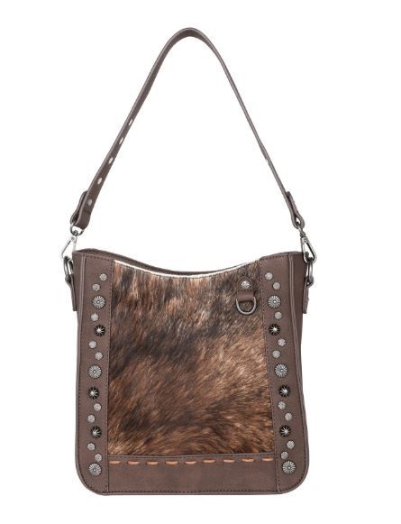 TR140G-921 CF  Trinity Ranch Hair-On Cowhide Collection Concealed Carry Hobo