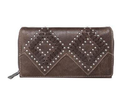 TR143-W010 CF Trinity Ranch Leather Stitch Collection Wallet