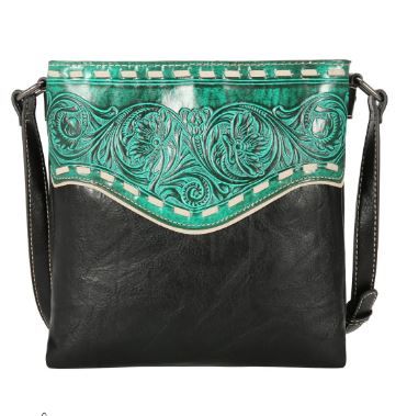 TR150G-9360 BK Trinity Ranch Tooled Collection Concealed Carry Crossbody