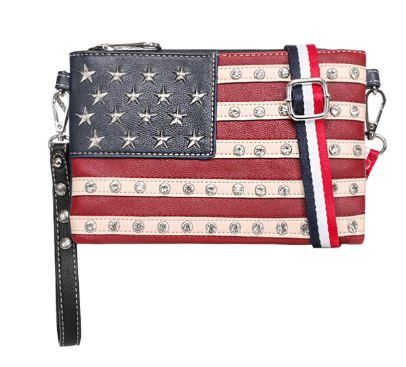 US04-C181 NV Montana West American Pride Collection Clutch/Crossbody